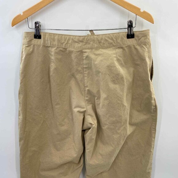 Orvis Pants Womens 10 Tan Khaki Cotton Polyester‎ Blend Tie Waist Pockets - Picture 3 of 8